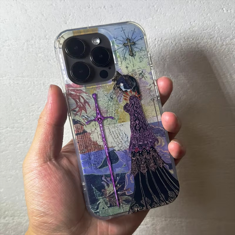 Retro Angel Cross European Kni - Phone Cases Vintage ulasan dan harga