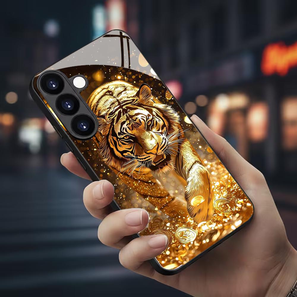 Tiger pattern glass Phone Case - Phone Cases Galaxy S26 Ultra ulasan dan harga