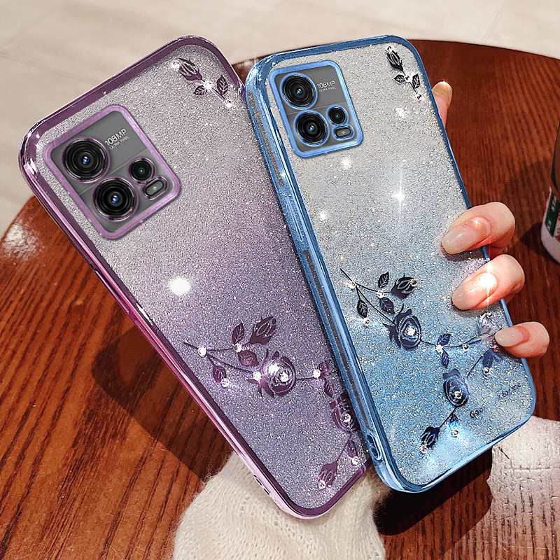 Plating Floral Case for Motoro - Phone Cases Motorola Edge 2025 ulasan dan harga