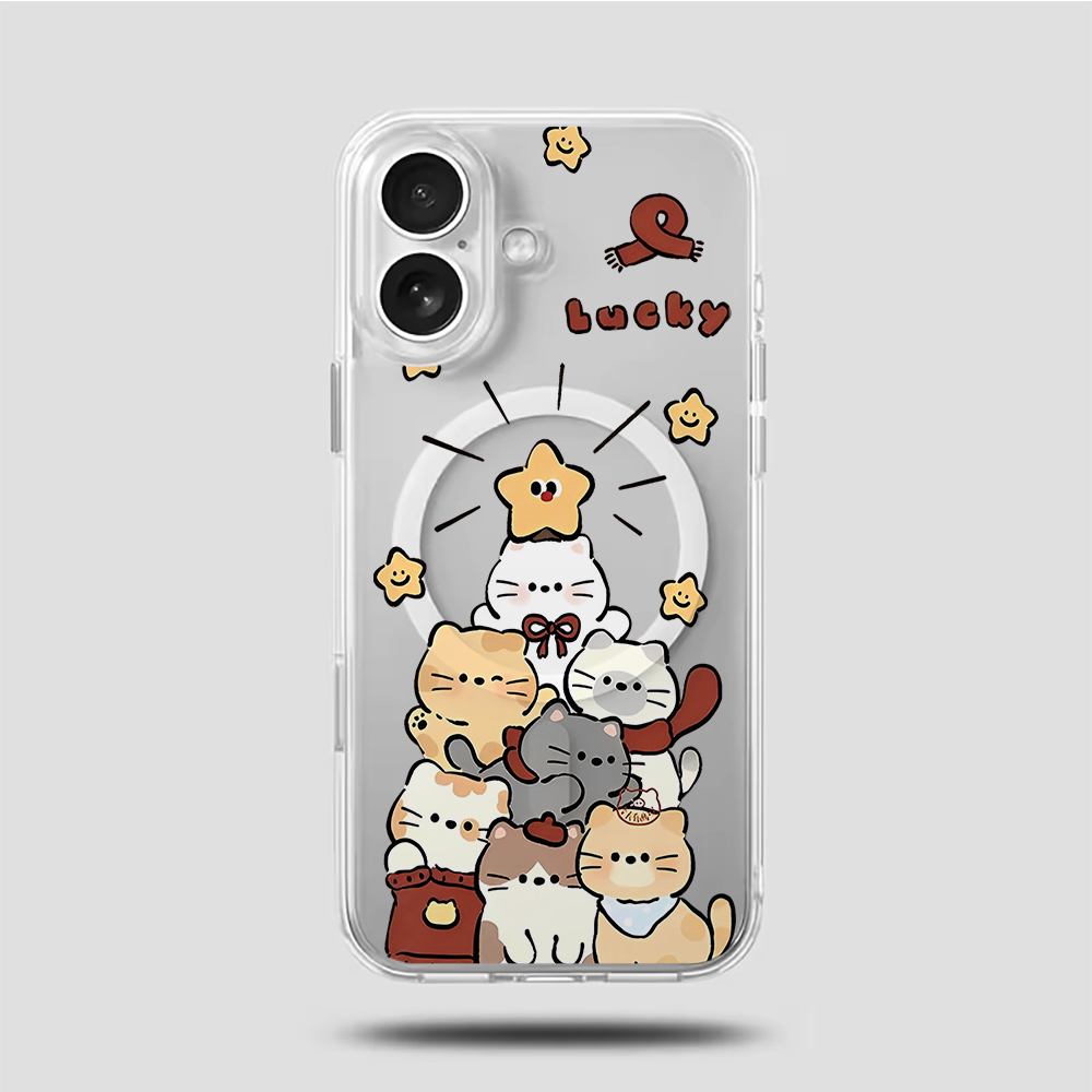 Cute Cartoon Kitten Print Comp - Phone Cases For Iphone 15 ulasan dan harga