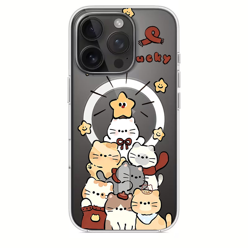 Cute Cartoon Kitten Print Comp - Phone Cases For Iphone 15 ulasan dan harga